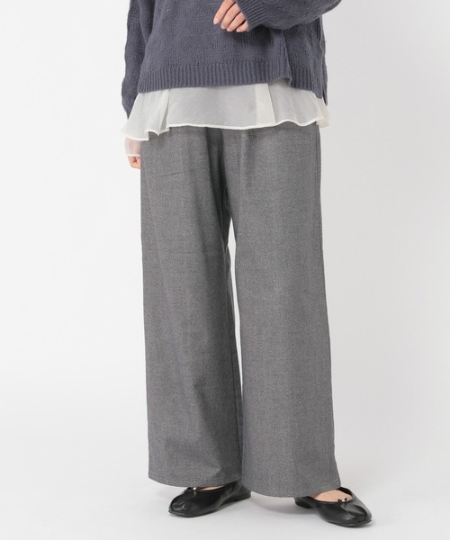 studio CLIP（スタディオクリップ）の「ツイードライクストレートパンツ[プチ・プラスサイズあり]（その他パンツ・レディース・ブラウン/グレー/アイボリー/ブラック・X-LARGE/SMALL/MEDIUM/XX-LARGE/XXX-LARGE/LARGE/PF）」の20枚目の写真