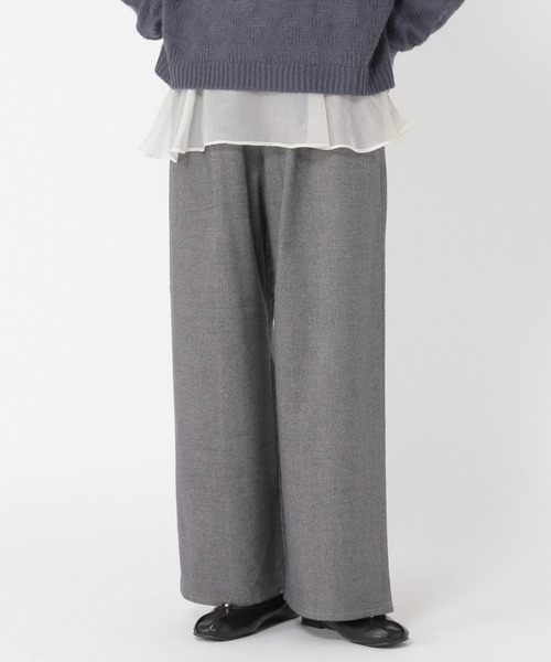 studio CLIP（スタディオクリップ）の「ツイードライクストレートパンツ[プチ・プラスサイズあり]（その他パンツ・レディース・ブラウン/グレー/アイボリー/ブラック・X-LARGE/SMALL/MEDIUM/XX-LARGE/XXX-LARGE/LARGE/PF）」の21枚目の写真