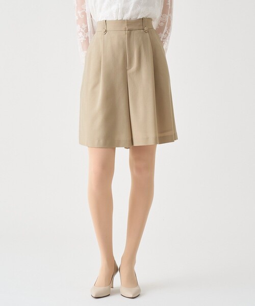 ANAYI（アナイ）の「【Eternal Line 2026】ウールジョーゼットキュロットパンツ（その他パンツ・レディース・ベージュ/ネイビー・36/38）」の2枚目の写真