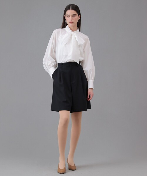 ANAYI（アナイ）の「【Eternal Line 2026】ウールジョーゼットキュロットパンツ（その他パンツ・レディース・ベージュ/ネイビー・36/38）」の21枚目の写真