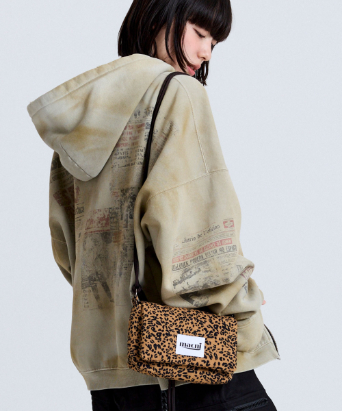 MACNI(マクニ)の「LEOPARD STRING CROSS BAG BROWN(メッセンジャーバッグ・レディース・その他・FREE)」の5枚目の写真