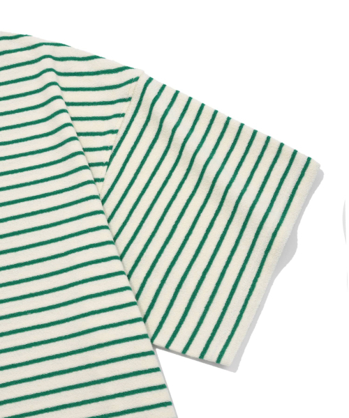 COVERNAT(カバーナット)の「テリーストライプオープンカラーTシャツグリーン(ポロシャツ・レディース・その他・MEDIUM/SMALL/X-LARGE/LARGE)」の5枚目の写真