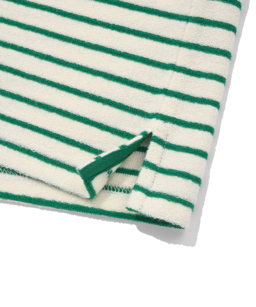 COVERNAT(カバーナット)の「テリーストライプオープンカラーTシャツグリーン(ポロシャツ・レディース・その他・MEDIUM/SMALL/X-LARGE/LARGE)」の7枚目の写真