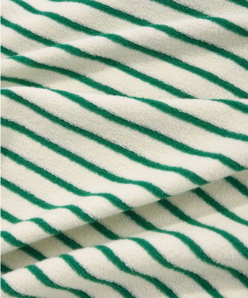 COVERNAT(カバーナット)の「テリーストライプオープンカラーTシャツグリーン(ポロシャツ・レディース・その他・MEDIUM/SMALL/X-LARGE/LARGE)」の8枚目の写真