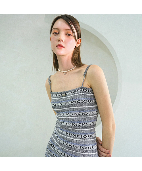 Vivacious(ビバシャス)の「VIVACIOUS Knit OPS BLACK(ワンピース・レディース・ブラック・SMALL/MEDIUM)」の1枚目の写真
