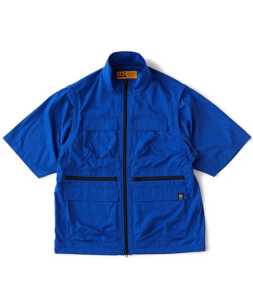 FAT(エフエイティー)の「Pb.Gp.Sb. "QUADRUPLE"(シャツ/ブラウス・メンズ・ブルー/ブラック/オレンジ・JUMBO(XXL)/FAT(XL)/SKINNY(L)/TITCH(M))」の2枚目の写真
