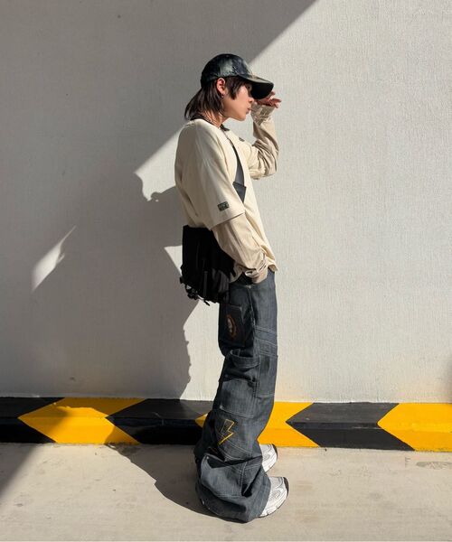 SSRL(シエスタ ロイヤル レーベル)の「Dual Pocket Messenger Bag / Black(メッセンジャーバッグ・レディース・ブラック・FREE)」の7枚目の写真