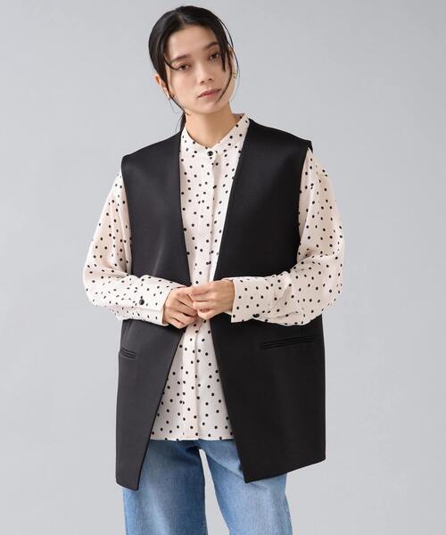 Liesse（リエス）の「ボウタイブラウス（シャツ/ブラウス・レディース・ホワイト/ブラック・FREE）」の12枚目の写真