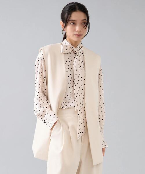 Liesse（リエス）の「ボウタイブラウス（シャツ/ブラウス・レディース・ホワイト/ブラック・FREE）」の17枚目の写真