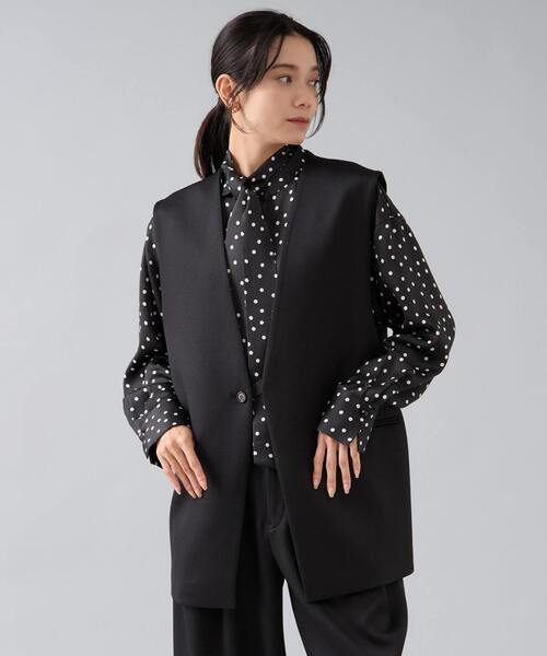 Liesse（リエス）の「ボウタイブラウス（シャツ/ブラウス・レディース・ホワイト/ブラック・FREE）」の21枚目の写真