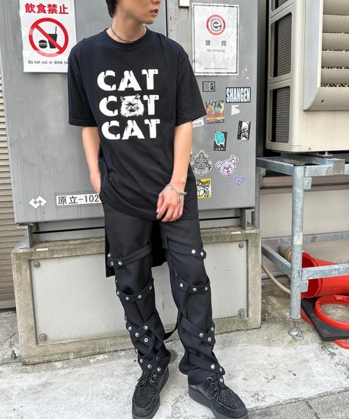 MILKBOY(ミルクボーイ)の「CAT CAT CAT Tシャツ(Tシャツ/カットソー・レディース・C/B/A・M/L)」の8枚目の写真