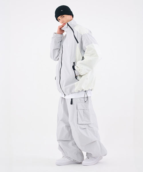 DOLL OUTERWEAR（ドラ アウターウェア）の「[DOLL x DUMDIDUM] 2526 ビタジャケット&パンツセット L.GRAY 男女共用（セットアップ・レディース・その他・SMALL/MEDIUM/LARGE/X-LARGE）」の3枚目の写真