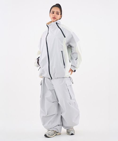DOLL OUTERWEAR（ドラ アウターウェア）の「[DOLL x DUMDIDUM] 2526 ビタジャケット&パンツセット L.GRAY 男女共用（セットアップ・レディース・その他・SMALL/MEDIUM/LARGE/X-LARGE）」の5枚目の写真