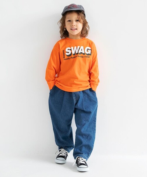 DRC branshes(ディーアールシーブランシェス)の「【DRC】アソートグラフィック長袖Tシャツ(Tシャツ/カットソー・キッズ・ダークグリーン/ブルー/フューシャピンク/チャコールグレー/ブラック/アイボリー/ブルーグレー/ホワイト/ラベンダー/ネイビー/その他1/オレンジ/その他2/その他3・100/110/120/130/140/150/160)」の20枚目の写真