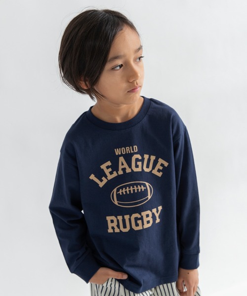 DRC branshes(ディーアールシーブランシェス)の「【DRC】アソートグラフィック長袖Tシャツ(Tシャツ/カットソー・キッズ・ダークグリーン/ブルー/フューシャピンク/チャコールグレー/ブラック/アイボリー/ブルーグレー/ホワイト/ラベンダー/ネイビー/その他1/オレンジ/その他2/その他3・100/110/120/130/140/150/160)」の7枚目の写真