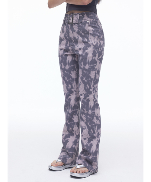 DILETTANTISME(ディレッタンティズム)の「タイダイブーツカットパンツ(ピンク)(デニムパンツ・レディース・その他・SMALL/MEDIUM)」の2枚目の写真