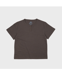 (w) henley neck tee (3colors)