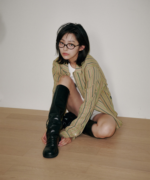 BYOTHERS（バイオザーズ）の「Pollet wrinkle boots（ブーツ・レディース・ブラック・23cm/23.5cm/24cm/24.5cm/25cm）」の2枚目の写真