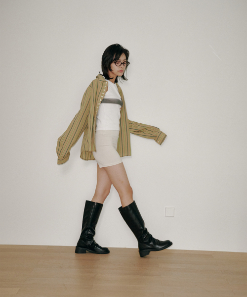 BYOTHERS（バイオザーズ）の「Pollet wrinkle boots（ブーツ・レディース・ブラック・23cm/23.5cm/24cm/24.5cm/25cm）」の5枚目の写真