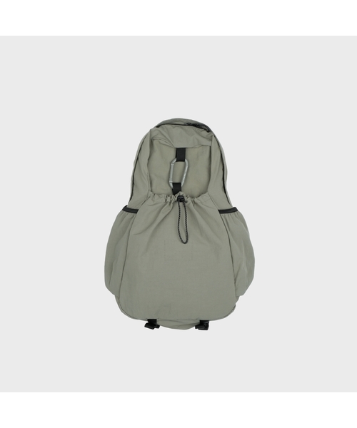 MMOGARDEN(エメモガーデン)の「mmo backpack 085 nylon slub (6colors)(バックパック/リュック・レディース・ネイビー/アイボリー/ブラック/カーキ/グレイッシュベージュ/Beige・FREE)」の5枚目の写真