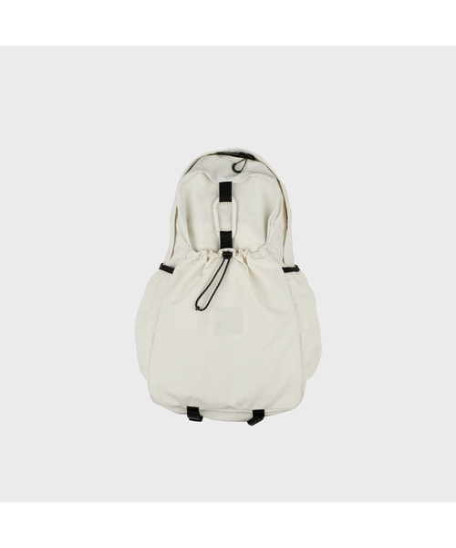 MMOGARDEN(エメモガーデン)の「mmo backpack 085 nylon slub (6colors)(バックパック/リュック・レディース・ネイビー/アイボリー/ブラック/カーキ/グレイッシュベージュ/Beige・FREE)」の2枚目の写真