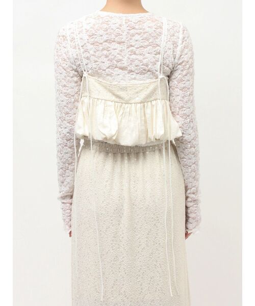 Ungrid（アングリッド）の「スパンコールバルーンビスチェ（キャミソール・レディース・オフホワイト/ブラック・FREE）」の14枚目の写真