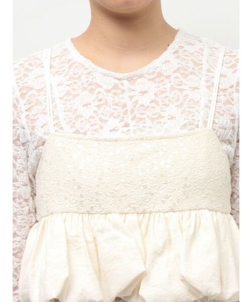 Ungrid（アングリッド）の「スパンコールバルーンビスチェ（キャミソール・レディース・オフホワイト/ブラック・FREE）」の15枚目の写真