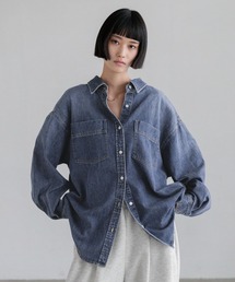 LOWRYS FARM | アソートデニムＢＩＧシャツ　606472(シャツ/ブラウス)