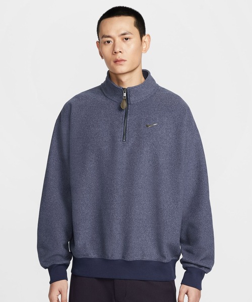 NIKE(ナイキ)の「NIKE AS M NK SSNL+ HW BB QZ TOP / ナイキ SSNL+ HW BB QZ L/S トップ GCE 【SP】(スウェット・メンズ・グリーン/ネイビー・S/M/L/XL/XXL)」の2枚目の写真