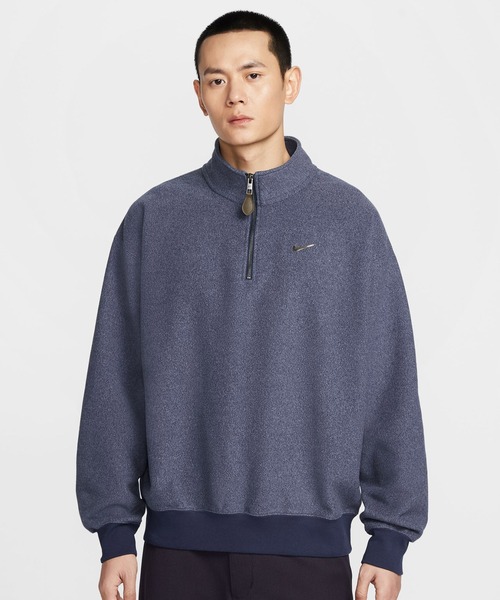 NIKE(ナイキ)の「NIKE AS M NK SSNL+ HW BB QZ TOP / ナイキ SSNL+ HW BB QZ L/S トップ GCE 【SP】(スウェット・メンズ・グリーン/ネイビー・S/M/L/XL/XXL)」の4枚目の写真