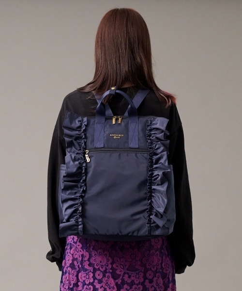 背負うリフレクターフリルリュックBIG（バックパック/リュック）｜ANNA