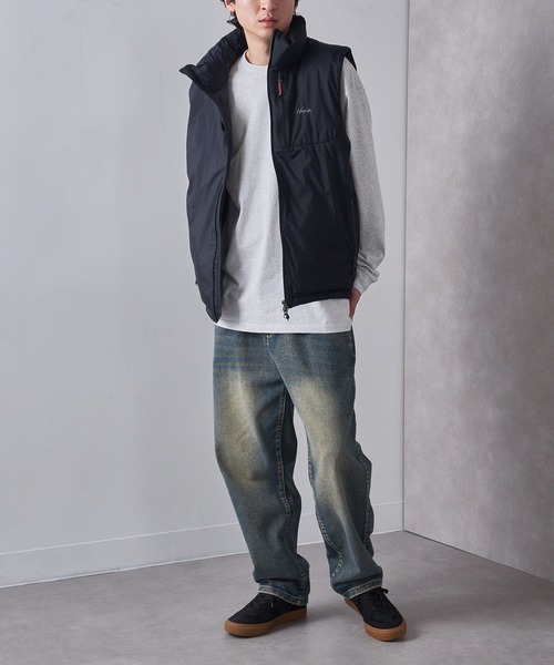 NANGA（ナンガ）の「【NANGA】AURORA TEX STAND COLLAR DOWN VEST（ダウンベスト・メンズ・ブラック・M）」の9枚目の写真