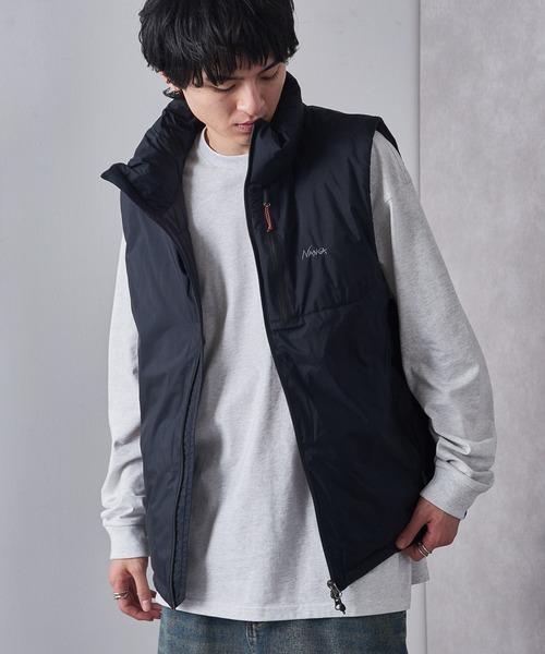 NANGA（ナンガ）の「【NANGA】AURORA TEX STAND COLLAR DOWN VEST（ダウンベスト・メンズ・ブラック・M）」の7枚目の写真