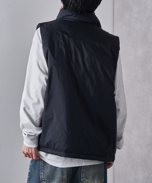 NANGA（ナンガ）の「【NANGA】AURORA TEX STAND COLLAR DOWN VEST（ダウンベスト・メンズ・ブラック・M）」の5枚目の写真