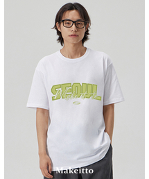 MAKEITTO（メイキット）の「[SEOUL] CREW NECK TEE_WHITE（Tシャツ/カットソー）」