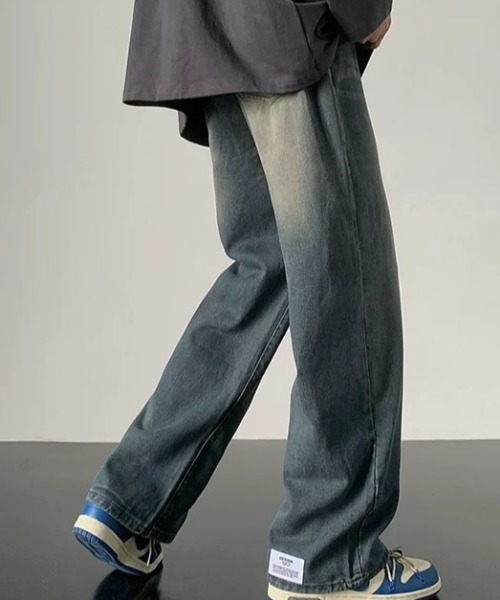 CELENA BEATS（セレナビーツ）の「ヴィンテージ ライク ワイド デニム パンツ（デニムパンツ・メンズ・インディゴブルー・L/M）」の8枚目の写真