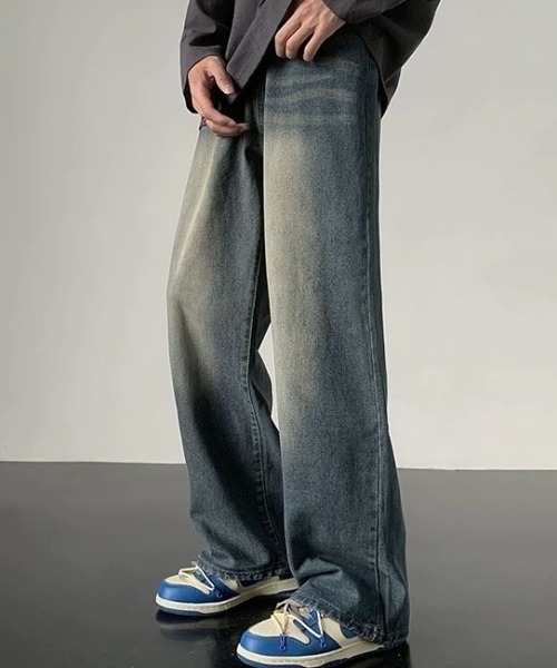 CELENA BEATS（セレナビーツ）の「ヴィンテージ ライク ワイド デニム パンツ（デニムパンツ・メンズ・インディゴブルー・L/M）」の7枚目の写真