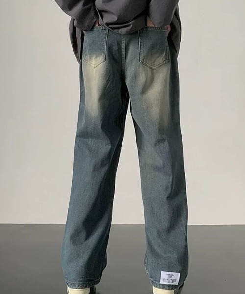 CELENA BEATS（セレナビーツ）の「ヴィンテージ ライク ワイド デニム パンツ（デニムパンツ・メンズ・インディゴブルー・L/M）」の5枚目の写真