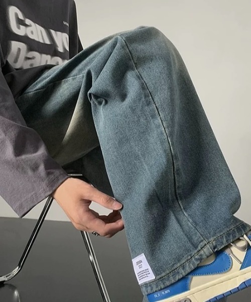 CELENA BEATS（セレナビーツ）の「ヴィンテージ ライク ワイド デニム パンツ（デニムパンツ・メンズ・インディゴブルー・L/M）」の3枚目の写真