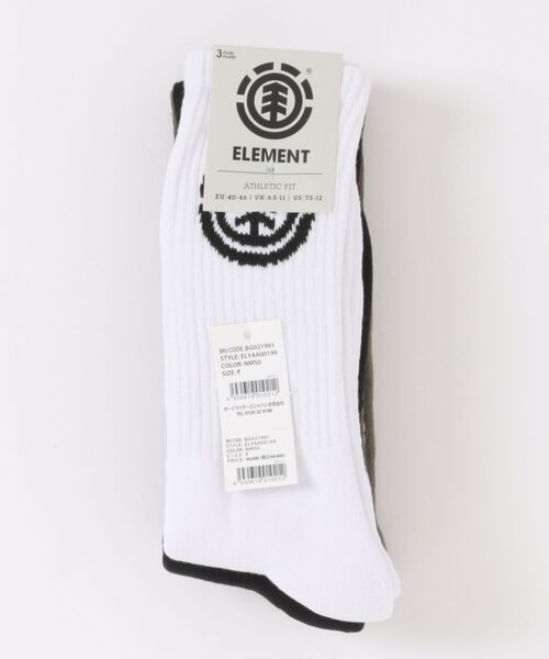 ELEMENT(エレメント)の「ELEMENT メンズ ICON SOCKS 3PK ソックス 【2026年春夏モデル】(ソックス/靴下・メンズ・マルチ・FREE)」の1枚目の写真