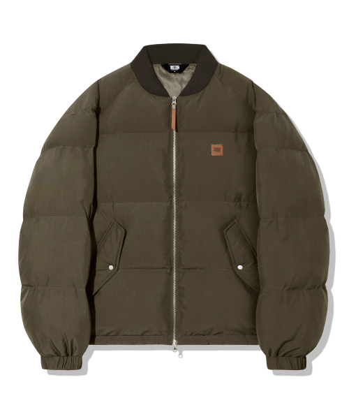 TRILLION(トリリオン)の「レザー パッチ プッパー ダウン (KHAKI)(ダウンジャケット/コート・レディース・その他・M/L/XL)」の4枚目の写真