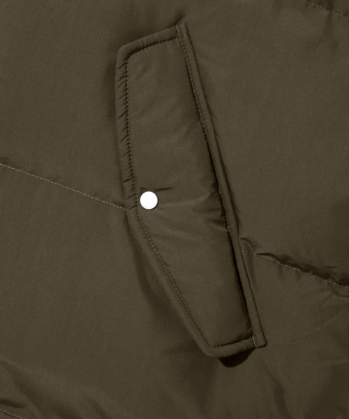 TRILLION(トリリオン)の「レザー パッチ プッパー ダウン (KHAKI)(ダウンジャケット/コート・レディース・その他・M/L/XL)」の9枚目の写真