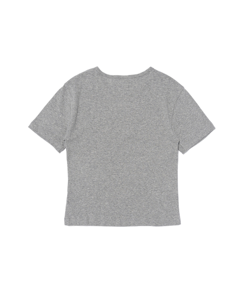 ROIDESROIS(ロワデロワ)の「キチドット クロップ半袖Tシャツ(メランジ)(Tシャツ/カットソー・レディース・その他・FREE)」の2枚目の写真