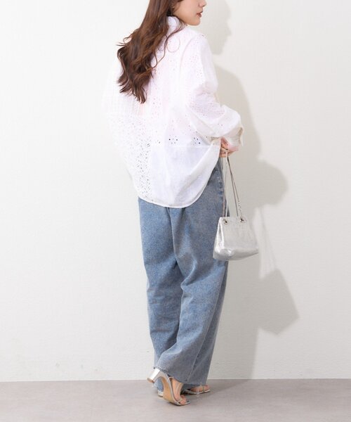 Remind me and forever(リマインドミーアンドフォーエバー)の「【nane】【India series】パッチワークレースブラウス(シャツ/ブラウス・レディース・ブラック/オフホワイト・FREE)」の13枚目の写真