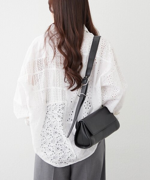 Remind me and forever(リマインドミーアンドフォーエバー)の「【nane】【India series】パッチワークレースブラウス(シャツ/ブラウス・レディース・ブラック/オフホワイト・FREE)」の16枚目の写真