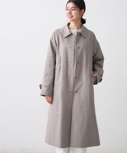 シャンブレースプリングコート（ステンカラーコート）｜Dessin