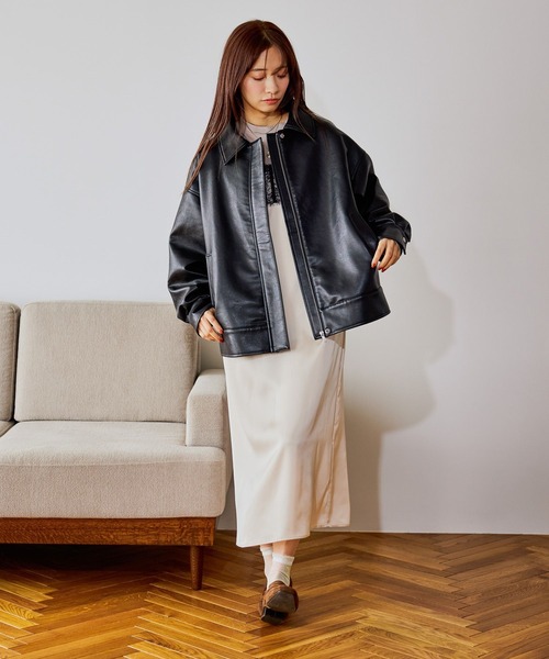 mysty woman（ミスティウーマン）の「CHOIXロゴプリントT 646351（Tシャツ/カットソー・レディース・ブラック/ベージュ/オフホワイト・FREE）」の5枚目の写真