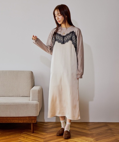 mysty woman（ミスティウーマン）の「CHOIXロゴプリントT 646351（Tシャツ/カットソー・レディース・ブラック/ベージュ/オフホワイト・FREE）」の6枚目の写真