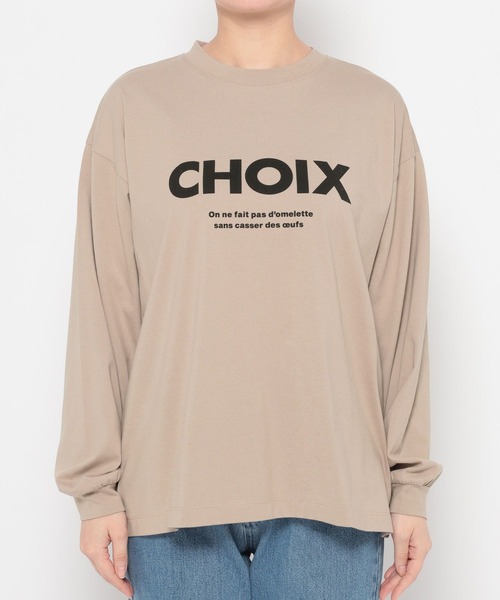 mysty woman（ミスティウーマン）の「CHOIXロゴプリントT 646351（Tシャツ/カットソー・レディース・ブラック/ベージュ/オフホワイト・FREE）」の16枚目の写真