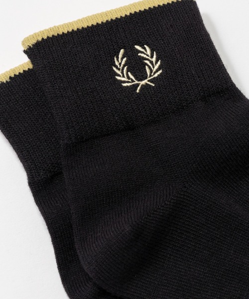FRED PERRY（フレッドペリー）の「Single Tipped Short Socks／シングルティップラインショートソックス（ソックス/靴下・メンズ・ブラック系その他/ブラック/ホワイト/ネイビー・4-6/6-8）」の8枚目の写真